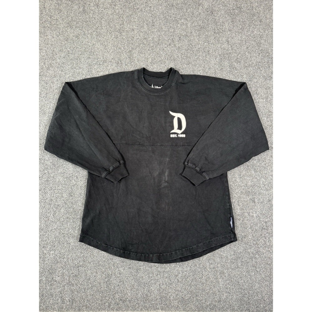 Disneyland Spirit Jersey Adult XS Black Long Sleeve Resort Park Disney Shirt‎